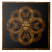 Golden Iron  Mystical Symbol Artwork Tegeltje (Voorkant)
