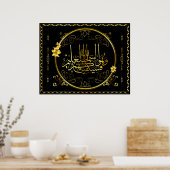 Golden Islam Poster (Keuken)