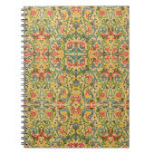 Golden Italiaans Arabesque Pattern Notitieboek (Voorkant)
