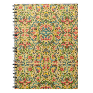 Golden Italiaans Arabesque Pattern Notitieboek