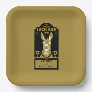 Golden Jackass Award Papieren Bordje