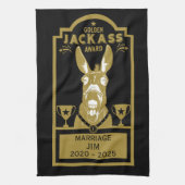 Golden Jackass Award Theedoek (Verticaal)