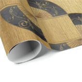 Golden Jacob's Ladder met Oosterse Fans Cadeaupapier (Rol Hoek)