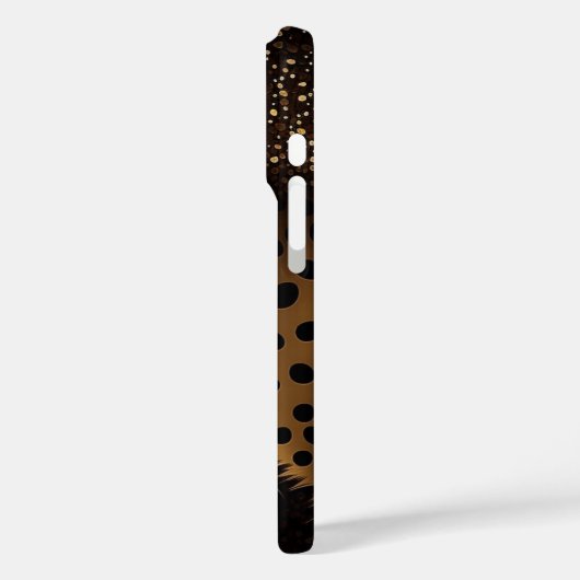 Golden Jaguar Pattern Case-Mate iPhone Case (Achterkant / Links)