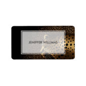 Golden Jaguar Pattern Etiket (Voorkant)