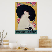 Golden Jazz Age Yvonne Legeay door Gesmar Poster (Keuken)