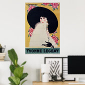 Golden Jazz Age Yvonne Legeay door Gesmar Poster (Thuiskantoor)