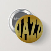 GOLDEN JAZZ RONDE BUTTON 5,7 CM (Voorkant /achterkant)