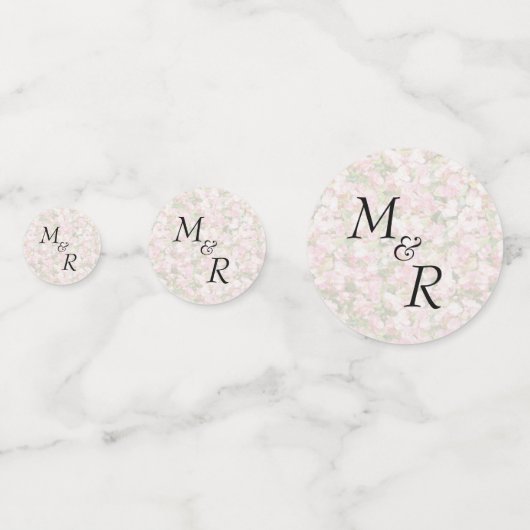 Golden Jeweled Floral Wedding Confetti (Achterkanten)