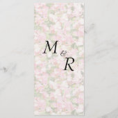 Golden Jeweled Floral Wedding Menu (Achterkant)