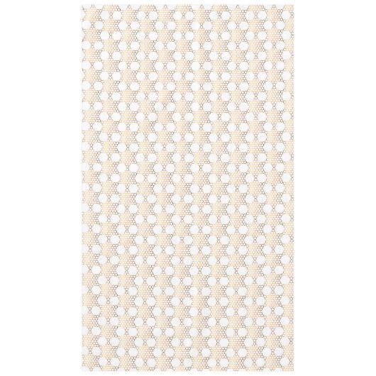Golden Jewish Star Honeycomb op wit, groot Tafelkleed (Voorkant)