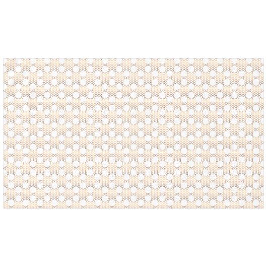 Golden Jewish Star Honeycomb op wit, groot Tafelkleed (Voorkant (Horizontaal))