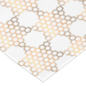 Golden Jewish Star Honeycomb op wit, groot Tafelkleed (Gekanteld)
