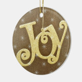 Golden Joy kerstversiering Keramisch Ornament (Links)