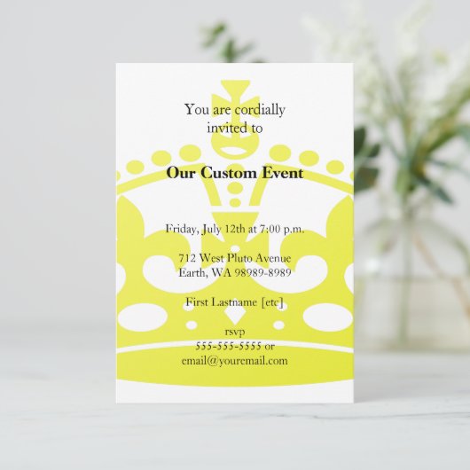 Golden Jubilee Crown Kaart (Staand voorkant)