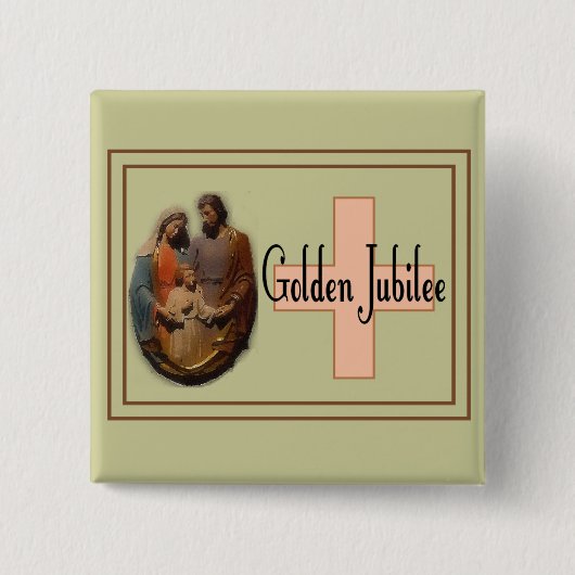 Golden Jubilee Gifts for Nuns Vierkante Button 5,1 Cm (Voorkant)