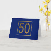 Golden Jubilee Kaart (Gele Bloem)