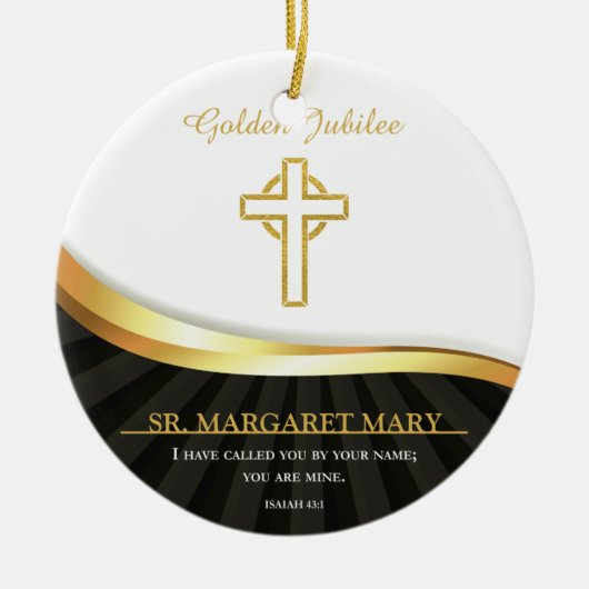 Golden Jubilee of Religious Life, 50 jaar Keramisch Ornament (Voorkant)