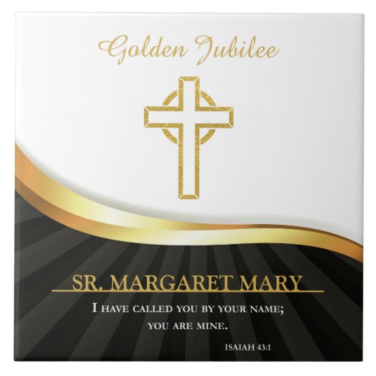 Golden Jubilee of Religious Life, 50 jaar Tegeltje (Voorkant)