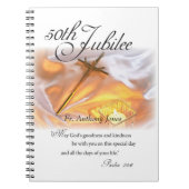 Golden Jubilee Religious Life, Cross Candle Notitieboek (Voorkant)