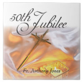 Golden Jubilee Religious Life, Cross Candle Tegeltje (Voorkant)