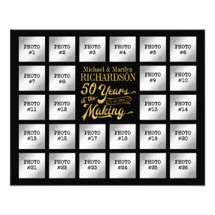 Golden Jubileum 26 Foto Collage Foto Afdruk