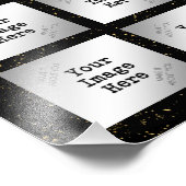 Golden Jubileum 26 Foto Collage, Gold Confetti Foto Afdruk (Hoek)