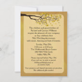 Golden Jubileum 50e Tortelduifjes Uitnodiging (Achterkant)