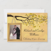 Golden Jubileum 50e Tortelduifjes Uitnodiging (Voorkant)