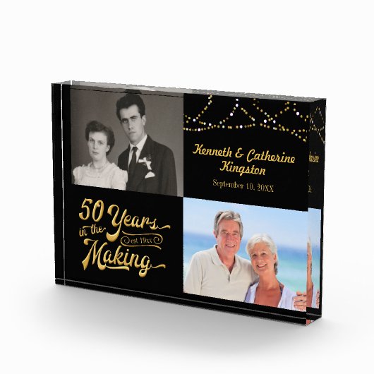 Golden Jubileum (50th) Dan en nu Foto's (Rechts)