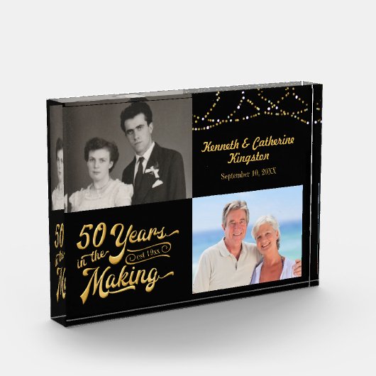 Golden Jubileum (50th) Dan en nu Foto's (Links)