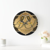 Golden Jubileum 50th Wedding Champagne Toast Grote Klok (Huis)