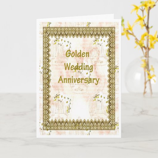 Golden Jubileum Card Kaart (Gele Bloem)