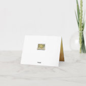 Golden Jubileum Dank je wel Bedankkaart (Achterkant)