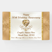 Golden Jubileum Decorations, 50e Jubileum Spandoek (Horizontaal)