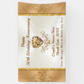 Golden Jubileum Decorations, 50e Jubileum Spandoek (Verticaal)