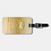 Golden Jubileum Dolphins en Heart Bagagelabel (Voorkant horizontaal)