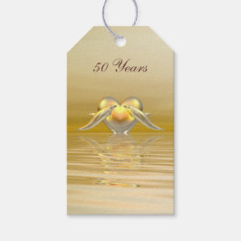 Golden Jubileum Dolphins en Heart Cadeaulabel