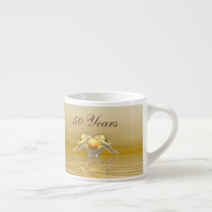 Golden Jubileum Dolphins en Heart Espresso Kop