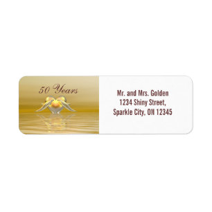 Golden Jubileum Dolphins en Heart Etiket