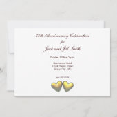 Golden Jubileum Dolphins en Heart Kaart (Achterkant)