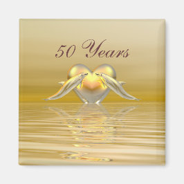 Golden Jubileum Dolphins en Heart Magneet