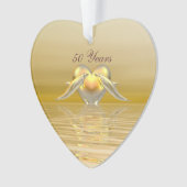 Golden Jubileum Dolphins en Heart Ornament (voorkant)