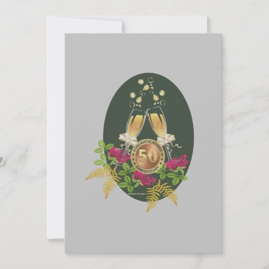 Golden Jubileum Flat Kaart (Voorkant)