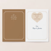 Golden Jubileum Folie Kaart (Binnen)