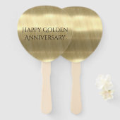 Golden Jubileum Handwaaier (Voorkant en achterkant)