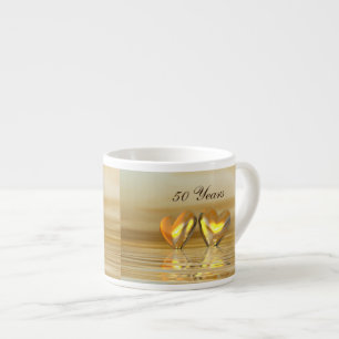 Golden Jubileum Hearts Espresso Kop