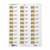 Golden Jubileum Hearts Etiket (Full Sheet)