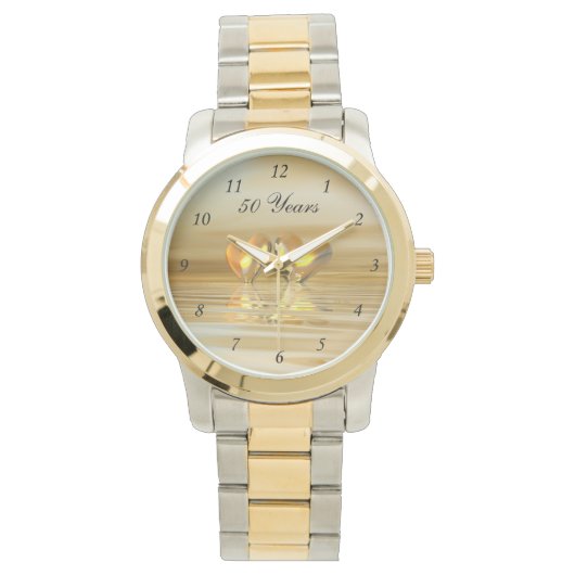 Golden Jubileum Hearts Horloge (Voorkant)