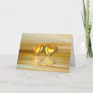 Golden Jubileum Hearts Kaart